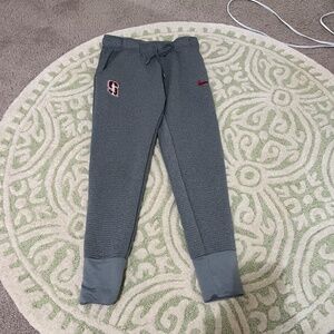 Light grey Nike joggers with Stanford Logo.